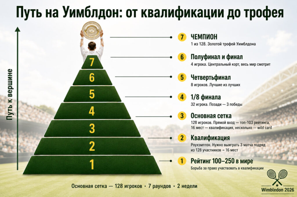 Все подробности Уимблдона 2026: даты, призовые и фавориты