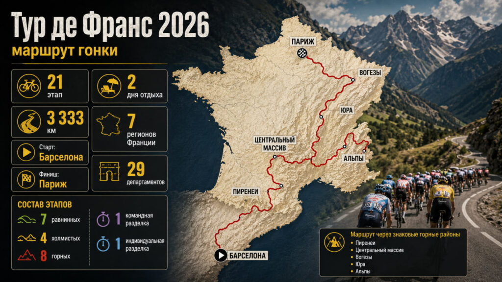 Что такое Тур де Франс в 2026: история, правила, маршрут